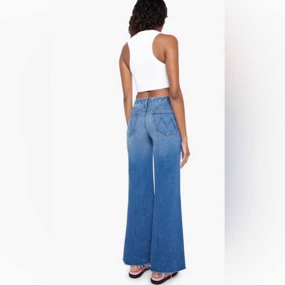 MOTHER Superior Tomcat Roller Chew Mid-Rise Wide-Leg Jeans - Picture 7 of 7